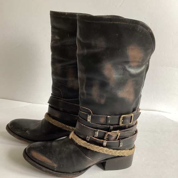 Freebird By Steven Drove Boots Womens Size 9 Brown Leather Cowgirl Festival - Picture 12 of 14